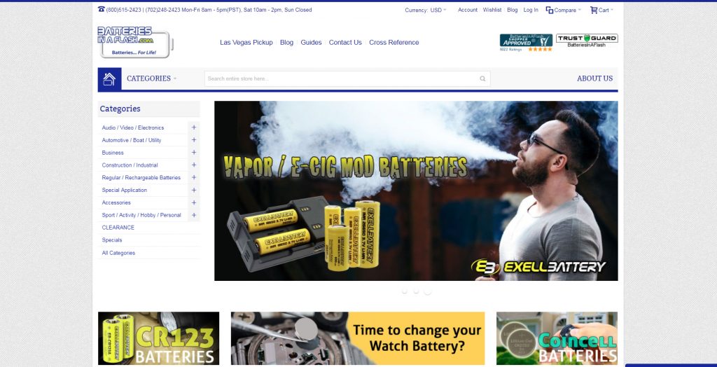 Batteries-in-a-flash